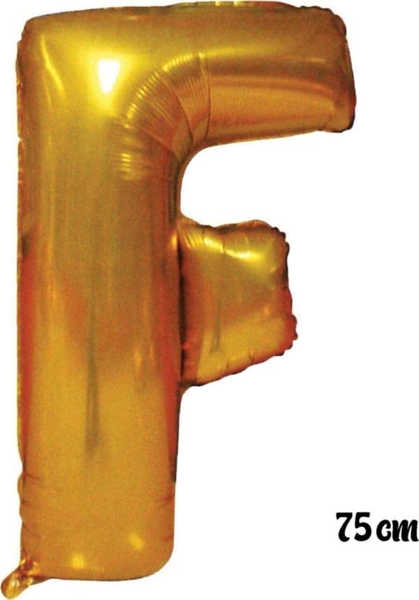 EveFix 75 Cm F Harfi Folyo Balon Altın - Image 1