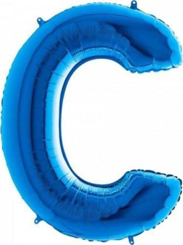 EveFix C Harf Folyo Balon Mavi 100Cm - Image 1