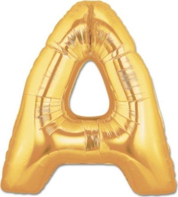 EveFix Balon Parti A Harf Gold Folyo Balon 102 Cm - Image 1