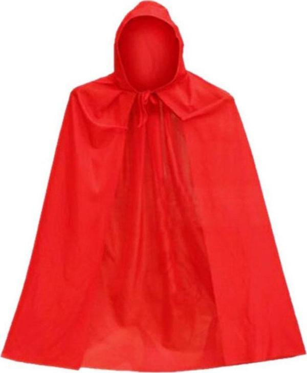 EveFix Cadılar Bayramı Halloween Kapişonlu Kırmızı Pelerin 90 Cm - Image 1
