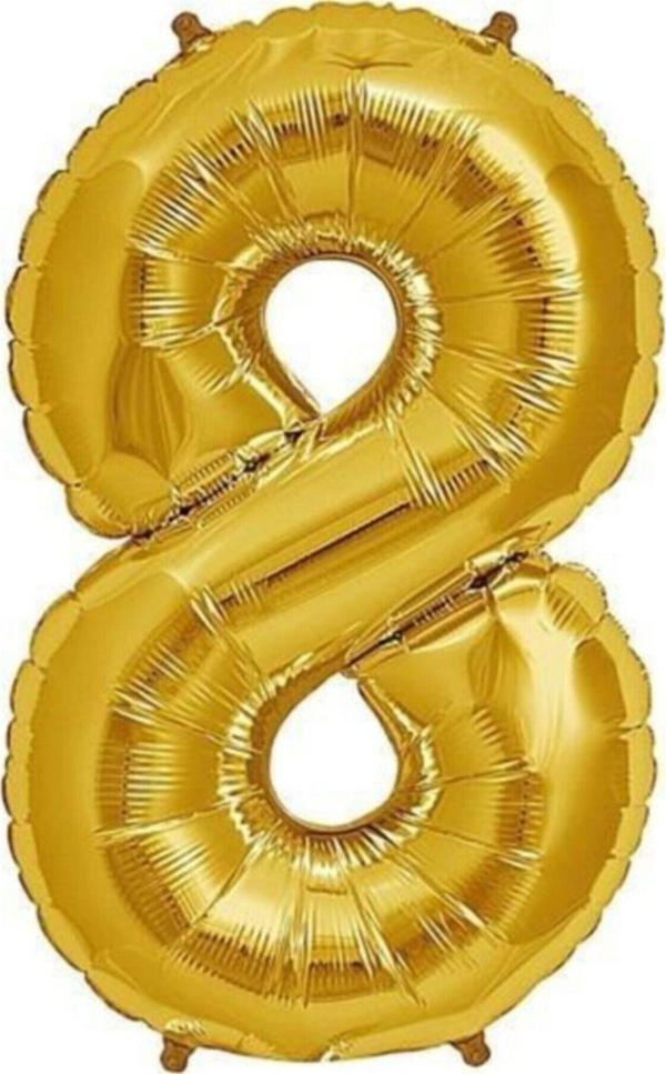 EveFix Balon Rakam Balon Folyo Orta Boy 75 Cm Gold 8 - Image 1