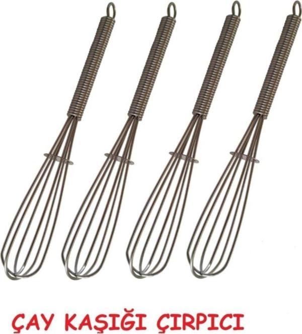 EveFix 4 Adet Kalaylı Mini Tel Çırpıcı Karıştırıcı 11,5 Cm - Image 1