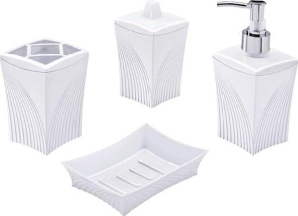 EveFix Banyo Wc Seti 4 Parça Plastik - Image 1