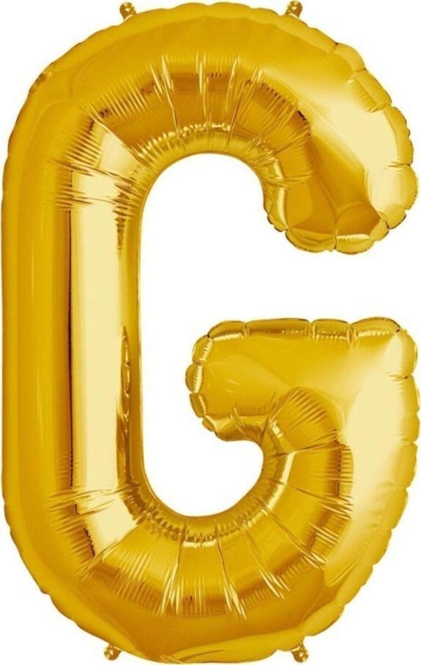 EveFix G Harfi Altın Gold Folyo Balon Harf 100 Cm - Image 1