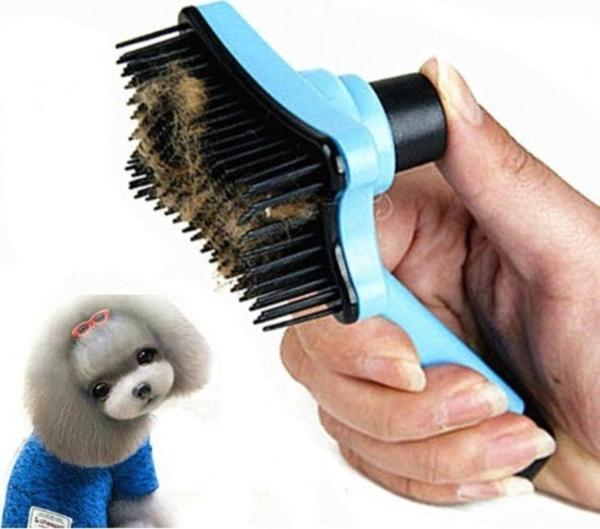 EveFix Evcil Hayvan Kedi Köpek Tuşlu Otomatik Tüy Toplayıcı Tarak Kaşıma Tarağı Fırça - Image 1