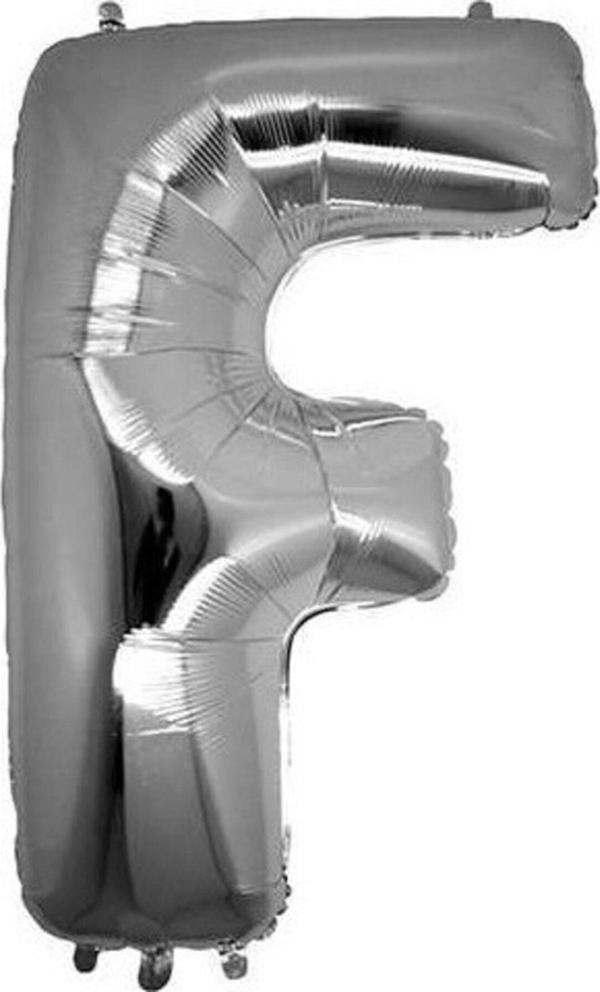 EveFix F Harfi Gümüş Folyo Balon Harf 100 Cm - Image 1