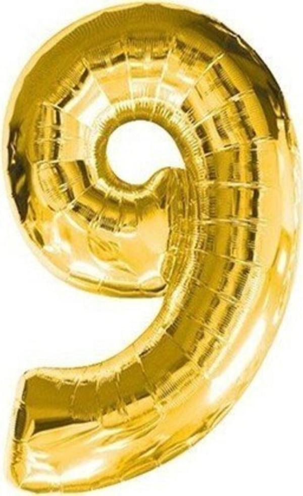 EveFix Gold Folyo Balon 9 Rakamı - Image 1