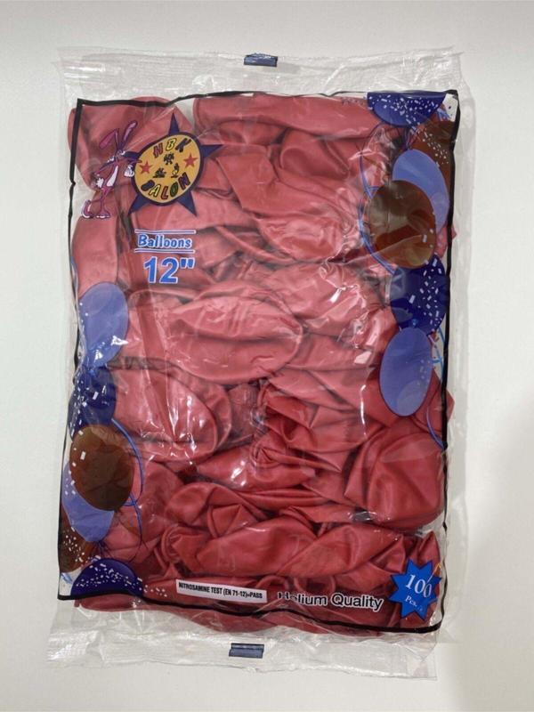 EveFix Hbk Balon - Kırmızı Metalik Balon - 100 Adet - Image 1
