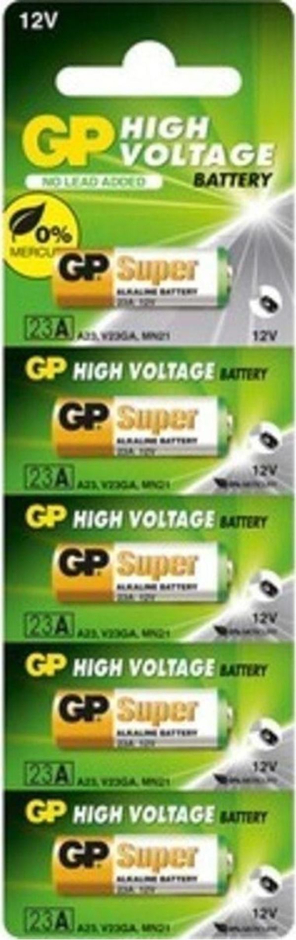 EveFix Gp 23A V23Ga Mn21 12V Alkalin Pil Kepenk Anahtar Pili Beşli Paket - Image 1