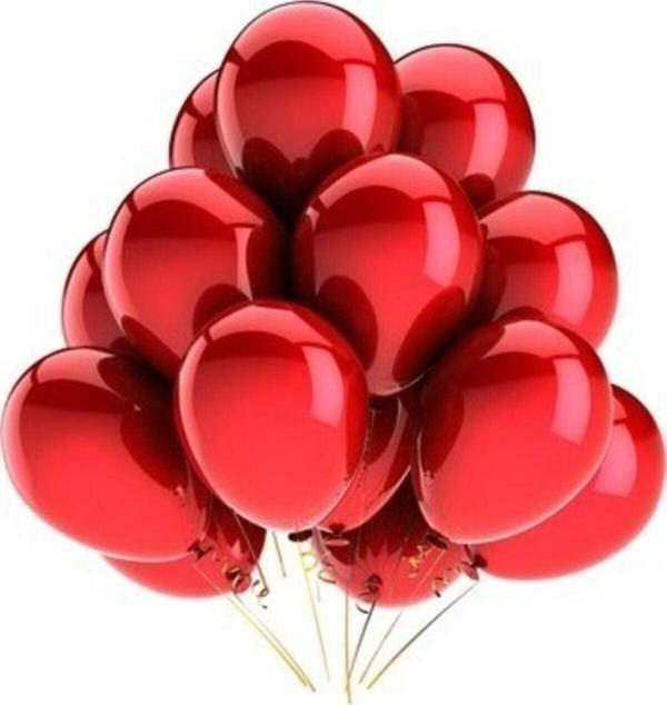 EveFix Fırsat Ayıbalon 100 Adet Metalize Balon Metalik Balon Kırmızı 16 Inç - Image 1