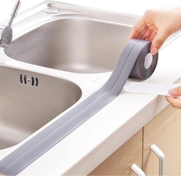 EveFix Gri Su Sızdırmaz Banyo Mutfak Lavabo Küvet Izolasyon Şerit Bant - Image 1