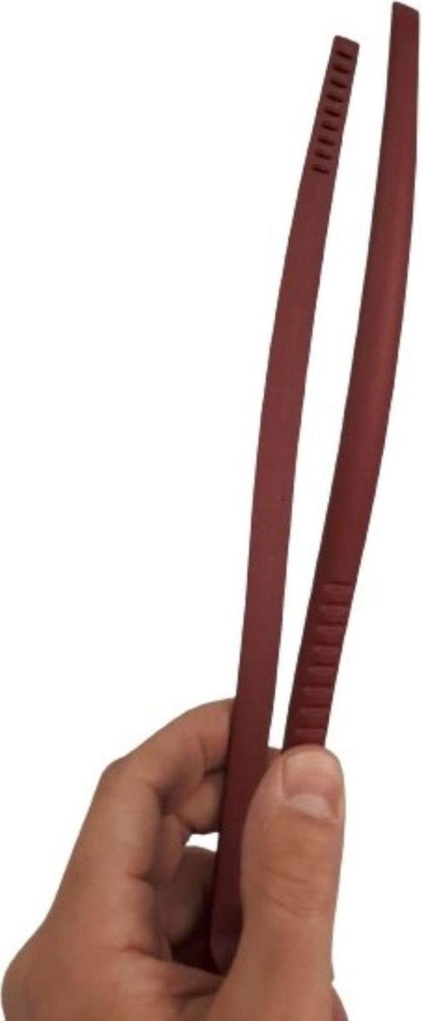 EveFix Isıya Dayanıklı Plastik Yanmaz Yapışmaz Servis Ve Izgara Maşası Şef Mangal Barbekü Maşası - 29 Cm - Image 1