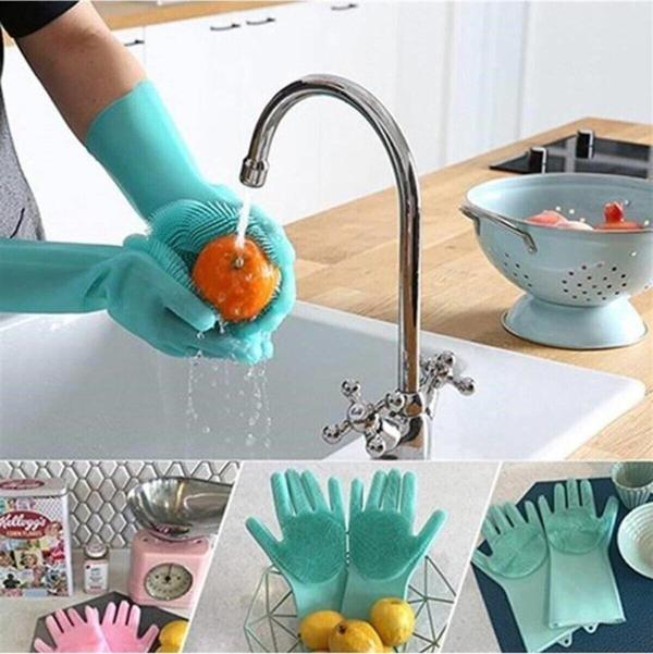 EveFix Isıya Dayanıklı Pratik Sihirli Silikon Bulaşık Yıkama Eldiveni - Image 1
