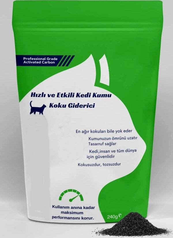 EveFix Kedi Kumu Ve Tuvaleti Koku Giderici 240Gr - Hindistan Cevizi Bazlı Aktif Karbon - Image 1
