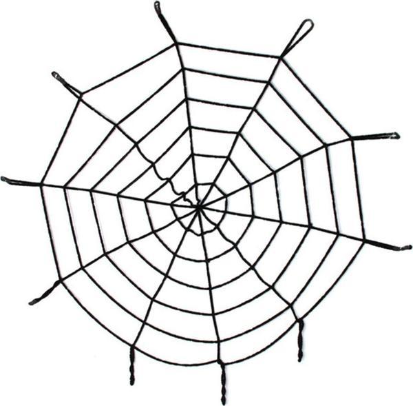 EveFix Halloween Cadılar Bayramı Örümcek Ağ Dekor Siyah 2.50 Metre - Image 1