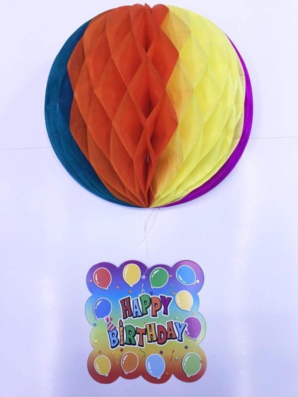 EveFix Kağıt Süs Happy Birthday Dekor 55 Cm - Image 1