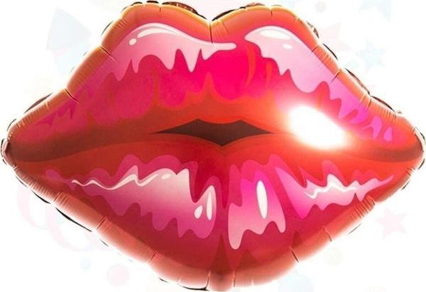 EveFix Folyo Balon Doğum Günü Balonu Balonu 80 Cm Dudak - Image 1