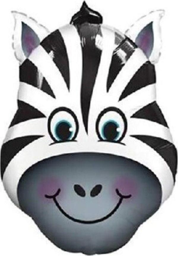 EveFix Folyo Balon Doğum Günü Balonu Parti Balonu 45 Cm Zebra - Image 1