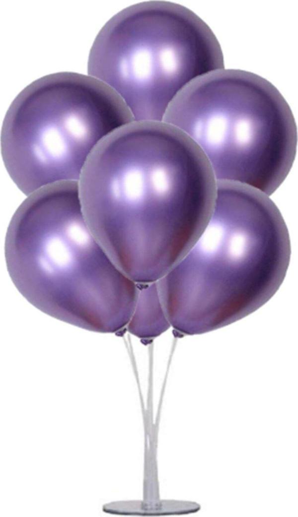 EveFix Metalik Balon Mor (20 Adet) - Image 1