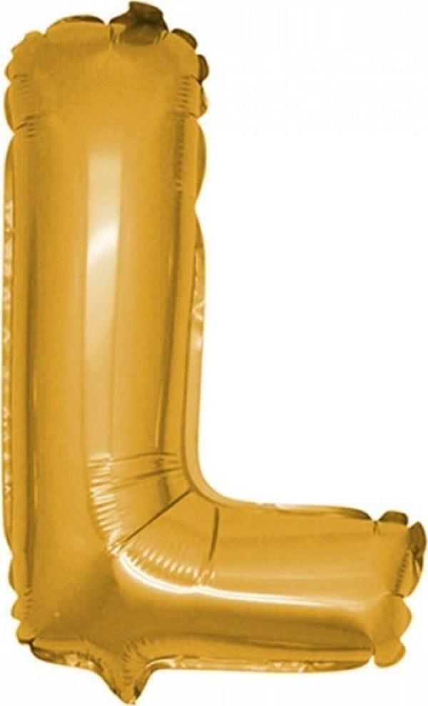 EveFix L (Gold) Harf Folyo Balon - 90 Cm - Altın Folyo Harf Balon - Image 1