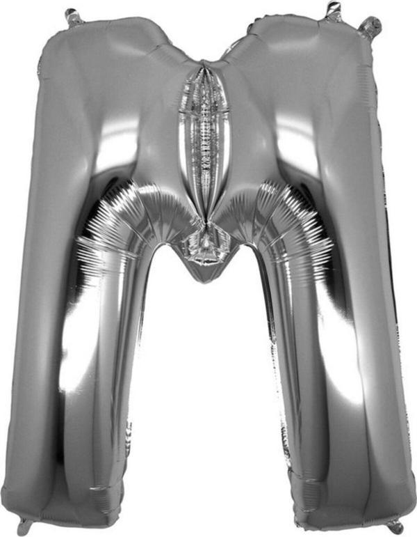 EveFix M Harf Folyo Balon Mini Gümüş 35 Cm - Image 1