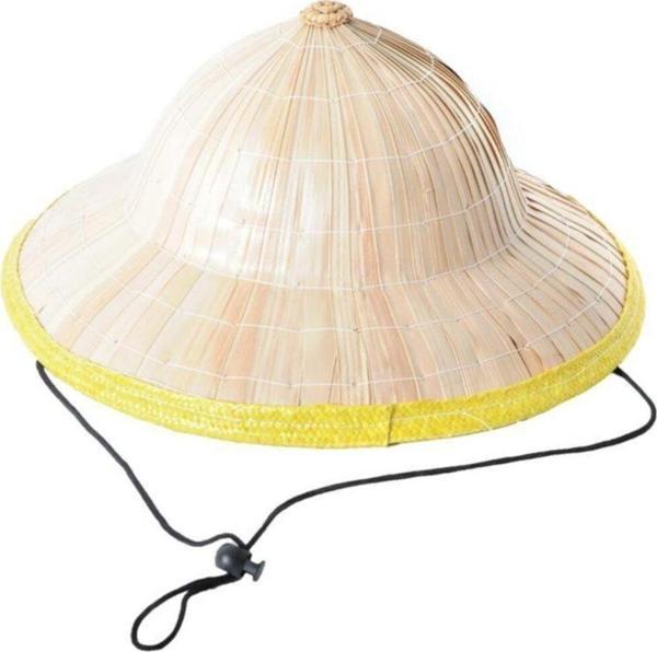 EveFix Naturel Renk Cambodia Kamboçyalı Vietnam Konik Şapkası Pvc Hasır - Image 1