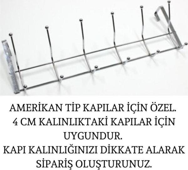 EveFix Kapı Arkası 12'Li Metal Askı - Image 1