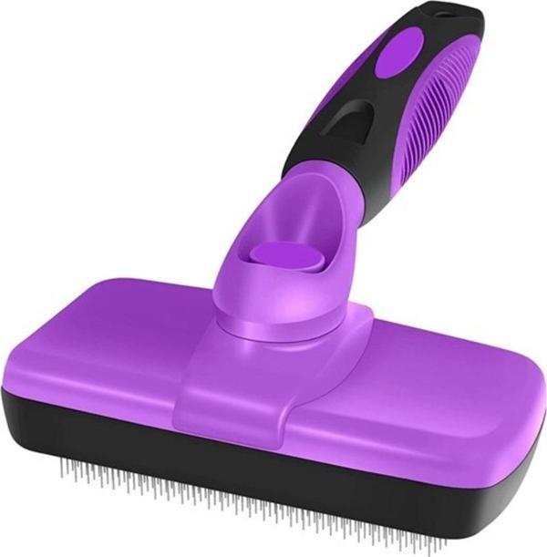EveFix Otomatik Temizlenebilen Tuşlu Pratik Kedi Köpek Tüy Toplama Fırçası - Image 1