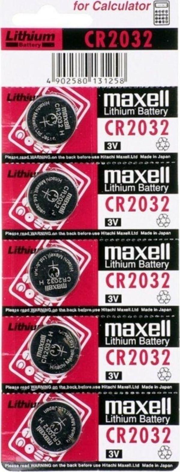 EveFix Maxell Cr2032 3V Lityum Düğme Pil 5Li Paket - Image 1