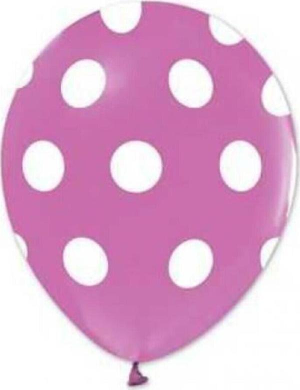 EveFix Puantiyeli Lila Balon 5'Li Paket - Image 1