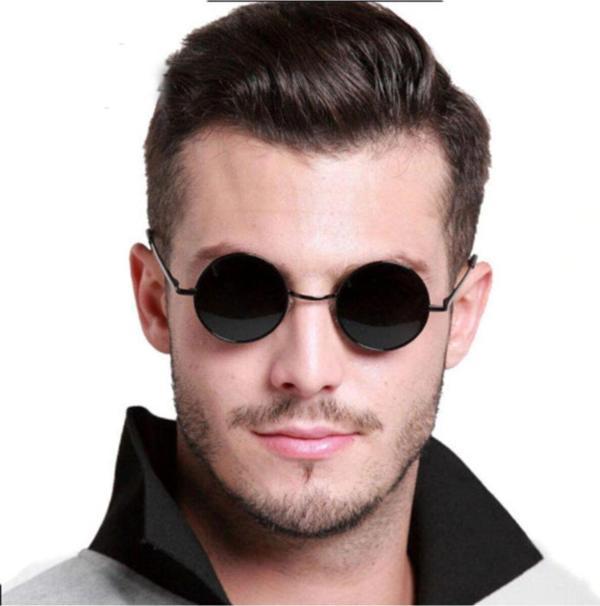 EveFix Siyah Çerçeveli Siyah Renk John Lennon Gözlüğü - Image 1