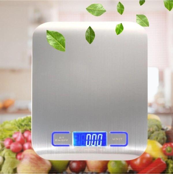 EveFix Tf 1002 Hassas Ölçümlü Maksimum 5 Kg Kapasiteli Led Ekran Platin Dijital Mutfak Tartısı - Image 1