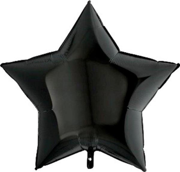 EveFix Siyah Yıldız Folyo Balon 40Cm 3 Adet - Image 1