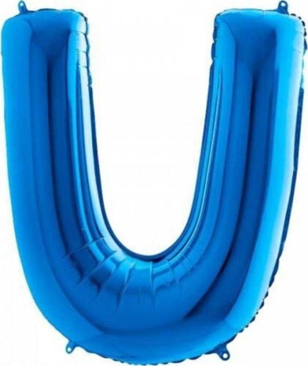 EveFix U Harf Folyo Balon Mavi 100Cm - Image 1