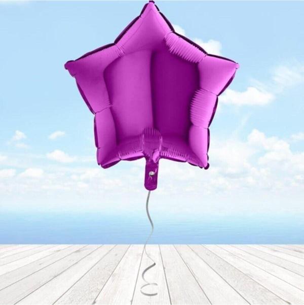 EveFix Yıldız Folyo Balon, 45 Cm - Mor - Image 1
