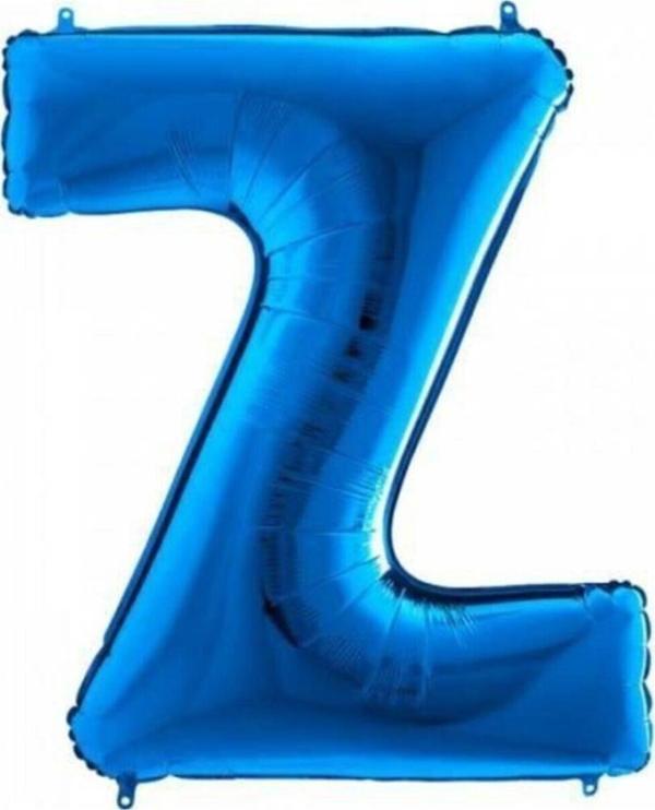 EveFix Z Harf Folyo Balon Mavi 100Cm - Image 1
