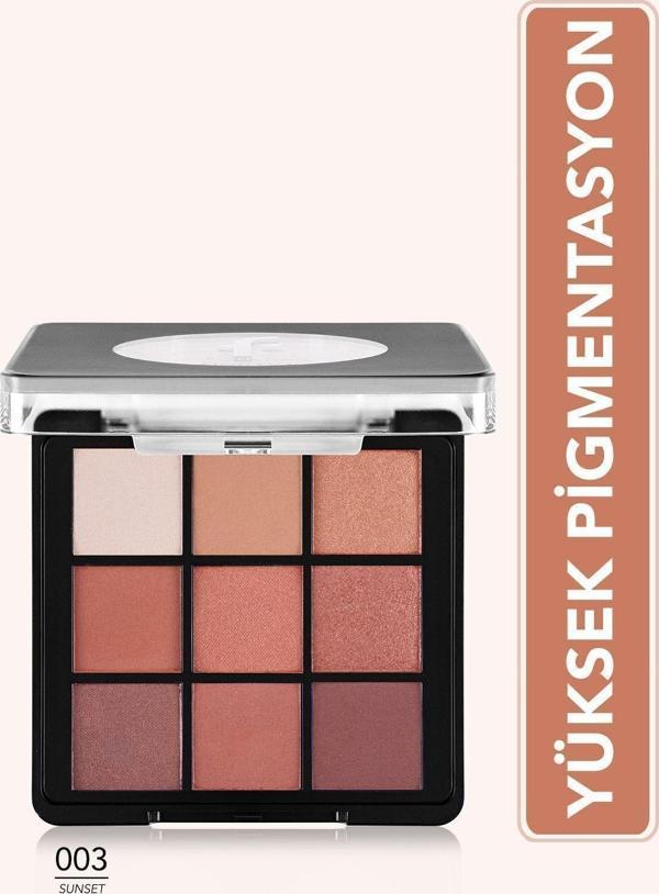 Flormar Mat & Işıltılı Kremsi Far Paleti - Eye Shadow Palette - 003 Sunset- 8682536048460 - Image 1