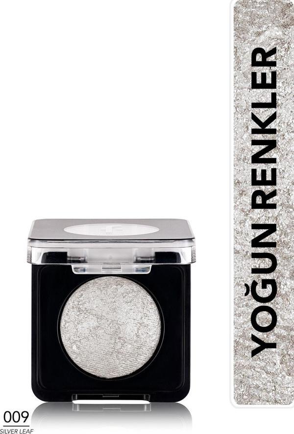 Flormar Yoğun Işıltılı Göz Farı - 009 Silver Leaf- Baked Eyeshadow - 8682536052504 - Image 1