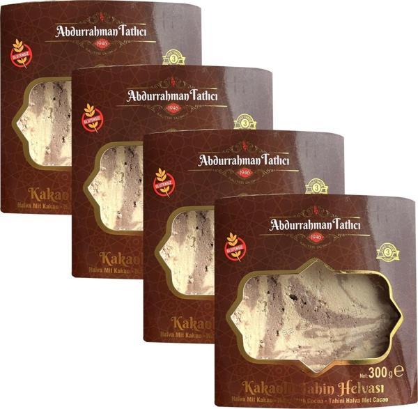Abdurrahman Tatlıcı Kakaolu Tahin Helva 300 gr x 4 Adet - Image 1