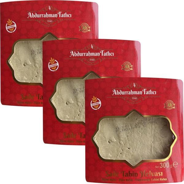 Abdurrahman Tatlıcı Tahin Helva Sade 300 gr x 3 Adet - Image 1