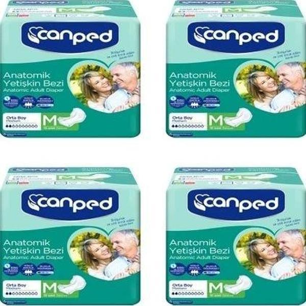 Canped Anatomik Hastabezi Normal Orta 10 lu x 4 Adet - Image 1
