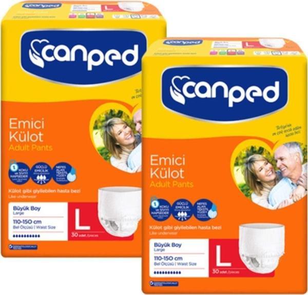 Canped Emici Külot Büyük Boy Large 30 Adet x 2 adet - Image 1