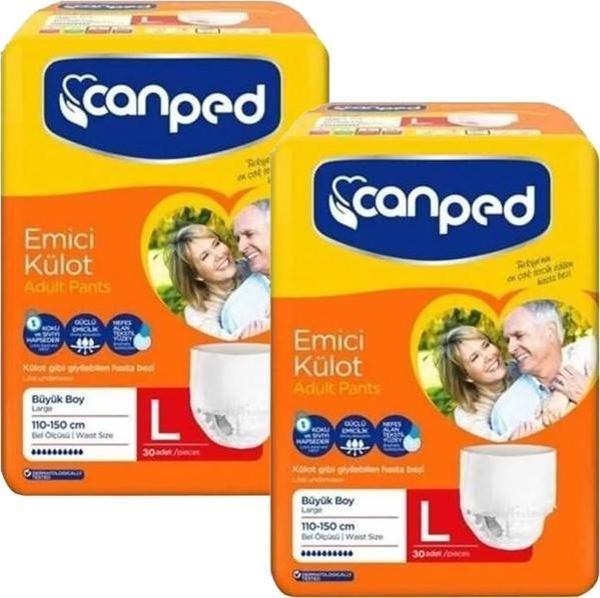 Canped Emici Külot Büyük Boy Large 30 Adet x 2 Adett - Image 1