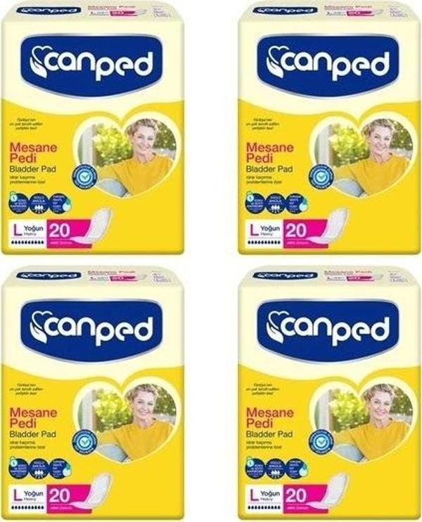 Canped Mesane Pedi Yoğun L Beden 20 Adet x 4 Adet - Image 1