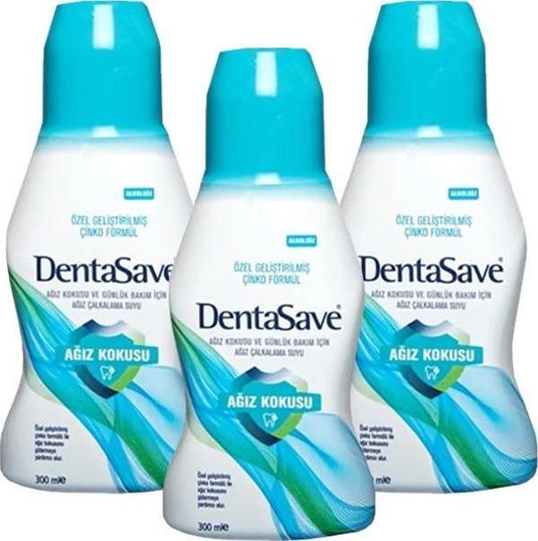 Dentasave Çinko Formüllü Ağız Bakım Suyu 300 ml x 3 Adet - Image 1