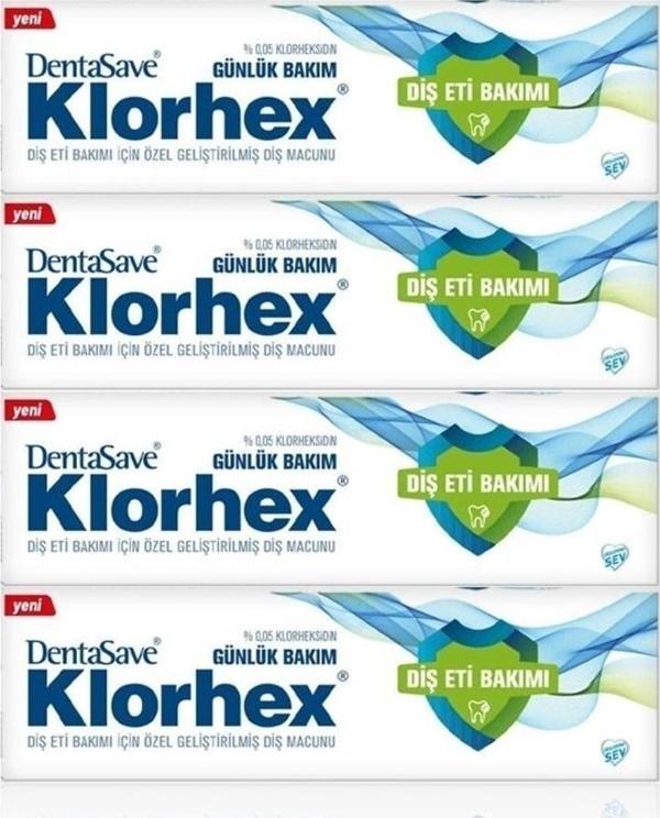 Dentasave Klorhex Günlük Bakım Diş Macunu 75 ml x 4 Adet - Image 1