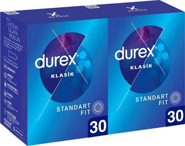 Durex Klasik Kondom 30 lu x 2 Adet - Image 1