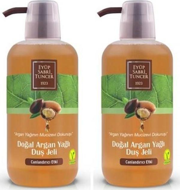 Eyüp Sabri Tuncer Duş Jeli Argan Yağlı 600 ml x 2 Adet - Image 1