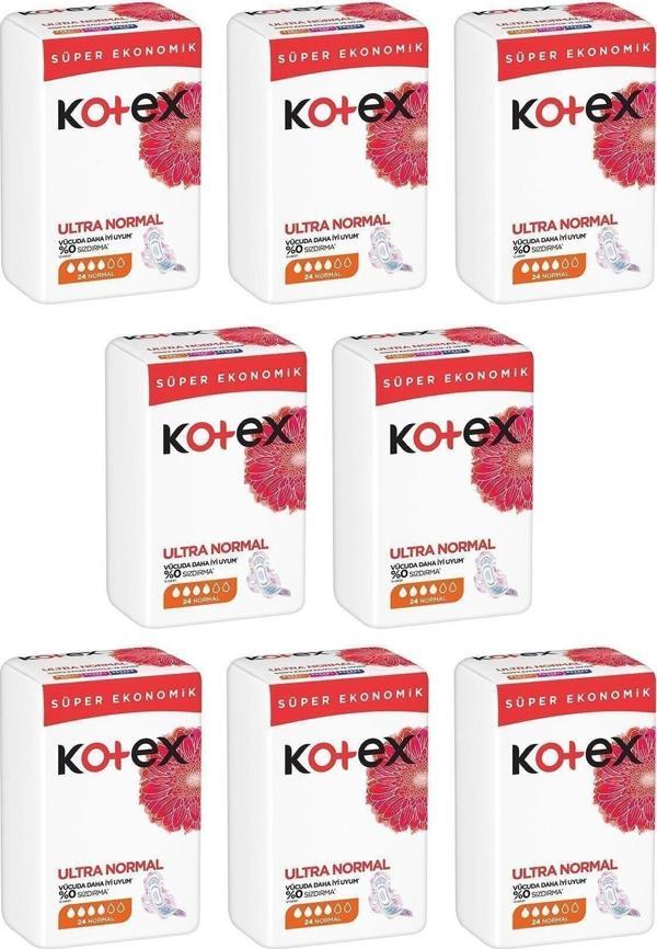 Kotex Ultra Normal Ekonomik Paket 24 lü x 8 Adet - Image 1