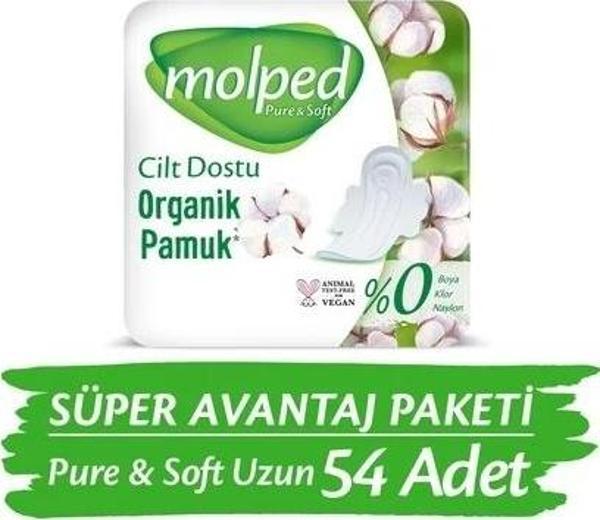 Molped Pure & Soft Uzun Süper Ekonomik Ped 18 li x 3 Adet - Image 1